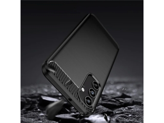 Samsung Galaxy A15 5G Carbon Gummi Hülle TPU Case schwarz