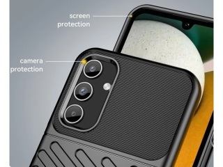 Samsung Galaxy A15 5G SpaceCase Stripes Anti-Impact Hülle schwarz