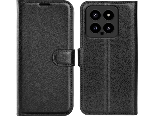 Xiaomi 14 Lederhülle Portemonnaie Karten Etui schwarz