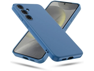 Samsung Galaxy S24 Liquid Silikon Case Hülle blau