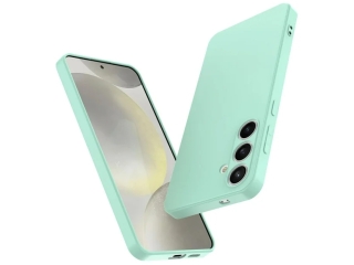 Samsung Galaxy S24 Liquid Silikon Case Hülle mint green