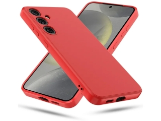 Samsung Galaxy S24 Liquid Silikon Case Hülle rot