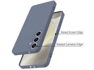 Samsung Galaxy S24+ Liquid Silikon Case Hülle distant blue