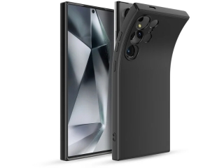 Samsung Galaxy S24 Ultra Liquid Silikon Case Hülle schwarz