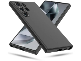 Samsung Galaxy S24 Ultra Liquid Silikon Case Hülle schwarz