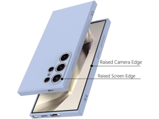 Samsung Galaxy S24 Ultra Liquid Silikon Case Hülle baby blue