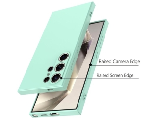 Samsung Galaxy S24 Ultra Liquid Silikon Case Hülle mint green