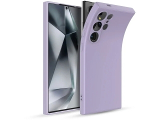 Samsung Galaxy S24 Ultra Liquid Silikon Case Hülle purple
