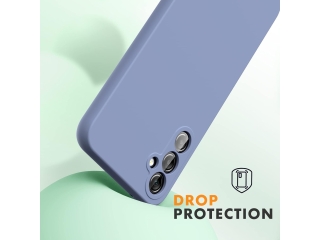 Samsung Galaxy A54 5G Liquid Silikon Case Hülle distant blue
