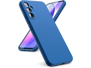 Samsung Galaxy A54 5G Liquid Silikon Case Hülle blau