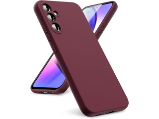 Samsung Galaxy A54 5G Liquid Silikon Case Hülle bordeaux