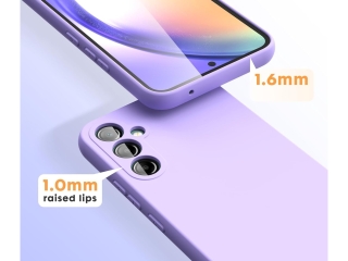 Samsung Galaxy A54 5G Liquid Silikon Case Hülle purple
