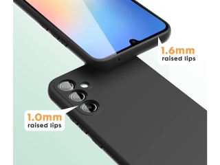 Samsung Galaxy A34 5G Liquid Silikon Case Hülle schwarz