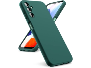 Samsung Galaxy A14 5G Liquid Silikon Case Hülle nachtgrün