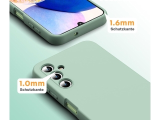 Samsung Galaxy A14 5G Liquid Silikon Case Hülle matcha green