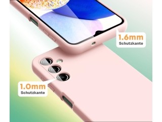 Samsung Galaxy A14 5G Liquid Silikon Case Hülle rosa