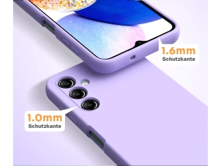 Samsung Galaxy A14 5G Liquid Silikon Case Hülle purple
