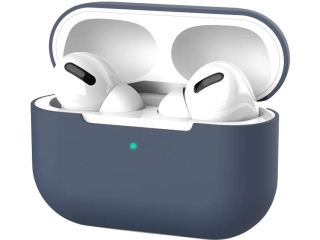 Apple Airpods Pro Liquid Silikon Case Hülle navyblau