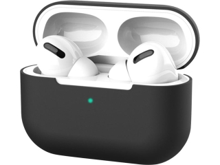 Apple Airpods Pro Liquid Silikon Case Hülle schwarz