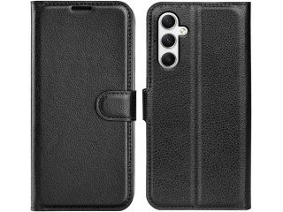 Samsung Galaxy A35 5G Lederhülle Portemonnaie Karten Etui schwarz