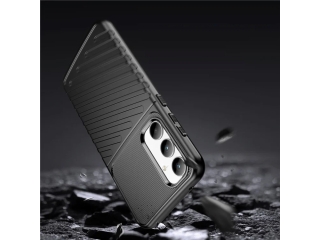 Samsung Galaxy A35 5G SpaceCase Stripes Impact-Resistant Hülle schwarz