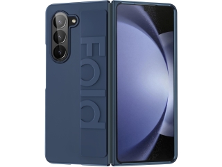 Samsung Galaxy Z Fold5 Hard Case mit Silikon Handschlaufe navyblau