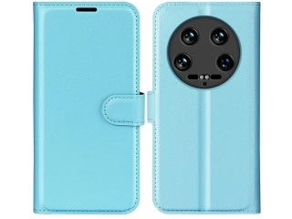 Xiaomi 14 Ultra Lederhülle Portemonnaie Karten Etui hellblau