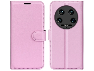Xiaomi 14 Ultra Lederhülle Portemonnaie Karten Etui rosa