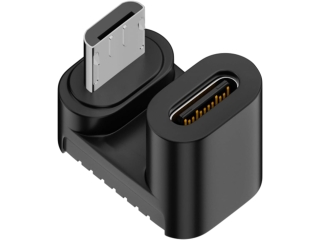 USB-C auf MicroUSB Winkel U-Form Adapter nach oben (female/male)