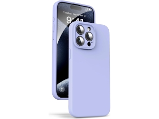 Apple iPhone 15 Pro Liquid Silikon Case  Kameraschutz Hülle lilac