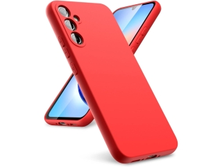 Samsung Galaxy A34 5G Liquid Silikon Case Hülle rot