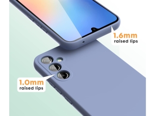 Samsung Galaxy A34 5G Liquid Silikon Case Hülle distant blue