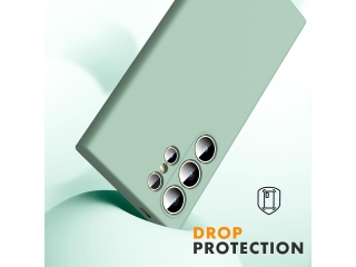 Samsung Galaxy S24 Ultra Liquid Silikon Case Hülle matcha green