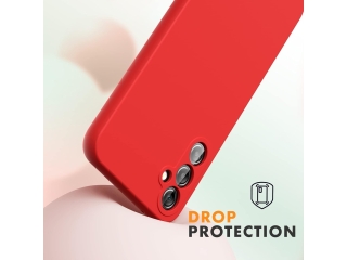 Samsung Galaxy A54 5G Liquid Silikon Case Hülle rot