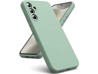 Samsung Galaxy S24 Liquid Silikon Case Hülle matcha green
