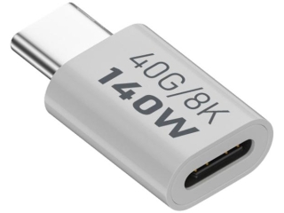 USB-C female/male Verlängerungs Adapter USB 3.1 40 Gbit/s 140W
