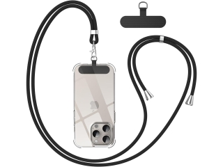Universal Lanyard Necklace Handykette für Smartphone Hüllen schwarz