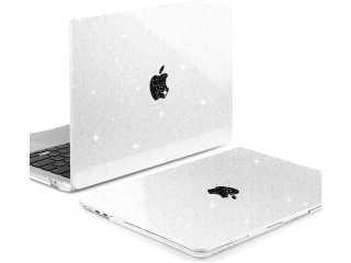 MacBook Air 13 M1 Hard Case Hülle Glitzer clear hochglanz