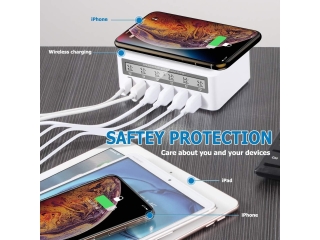 6-Fach Wireless Smart 100W USB Power Delivery Charger Ladegerät