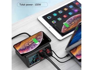 8-Fach Wireless Multi Function Charger 100W USB-C PD Ladegerät