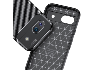 Google Pixel 8a Carbon Design Hülle TPU Case flexibel schwarz