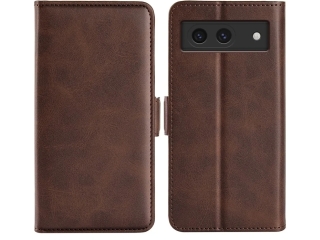 Google Pixel 8a Leder Hülle Karten Ledertasche mokka