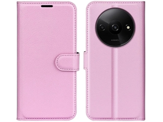 Xiaomi Redmi A3 Lederhülle Portemonnaie Karten Etui rosa
