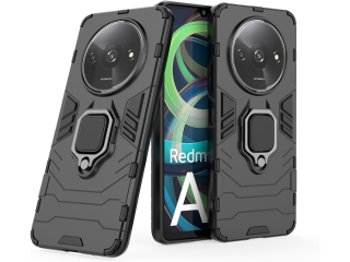 Xiaomi Redmi A3 RingCase Anti-Shock Hülle schwarz
