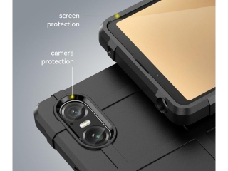 Sony Xperia 10 VI Rugged Shield Anti-Shock Case schwarz