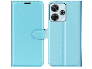 Xiaomi Redmi 13 Lederhülle Portemonnaie Karten Etui hellblau
