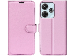 Xiaomi Redmi 13 Lederhülle Portemonnaie Karten Etui rosa