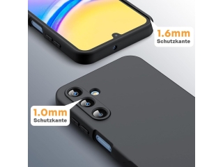 Samsung Galaxy A15 5G Liquid Silikon Case Hülle schwarz