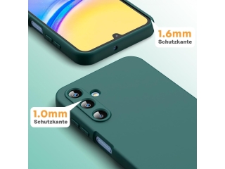 Samsung Galaxy A15 5G Liquid Silikon Case Hülle nachtgrün