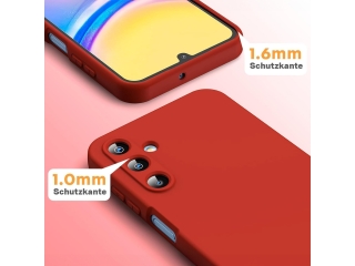 Samsung Galaxy A15 5G Liquid Silikon Case Hülle rot